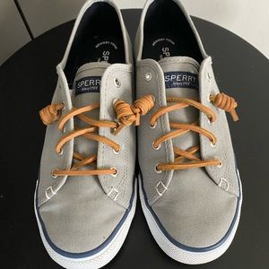 Grey Sperry Sneakers